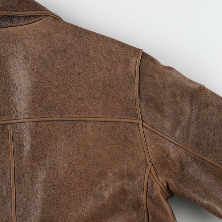 楽天市場】古着 WEATHERMAN レザーブルゾンタイプ メンズM相当  