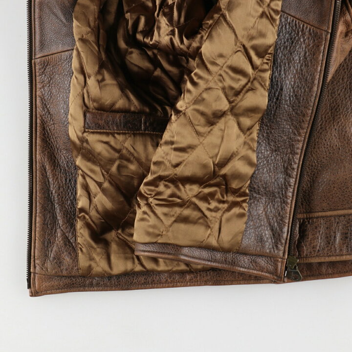 楽天市場】古着 WEATHERMAN レザーブルゾンタイプ メンズM相当  