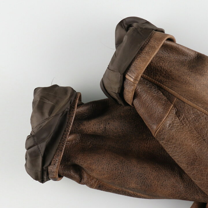 楽天市場】古着 WEATHERMAN レザーブルゾンタイプ メンズM相当  