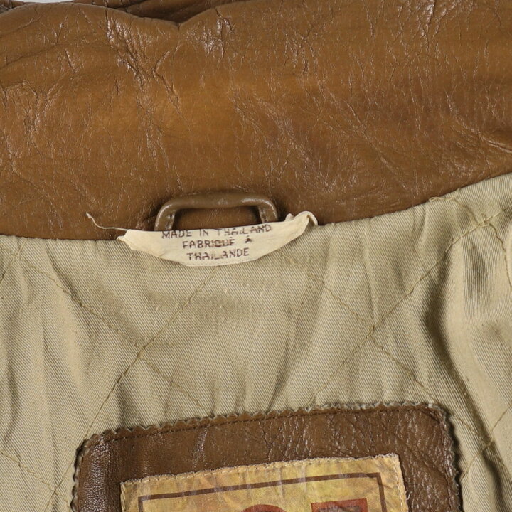 楽天市場】古着 J.O.E. A-2タイプ レザーフライトジャケット メンズM  