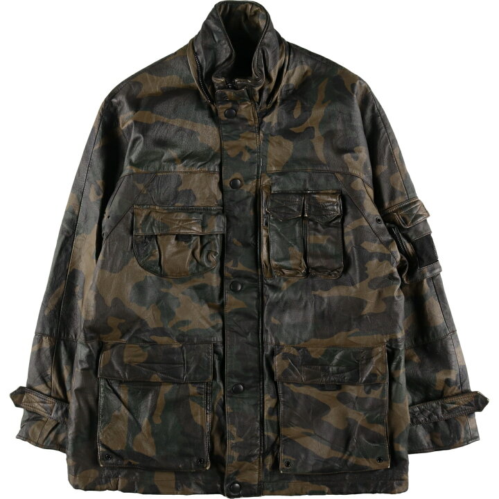楽天市場】古着 WILSONS M.JULIAN 迷彩柄 レザーフィールドジャケット  