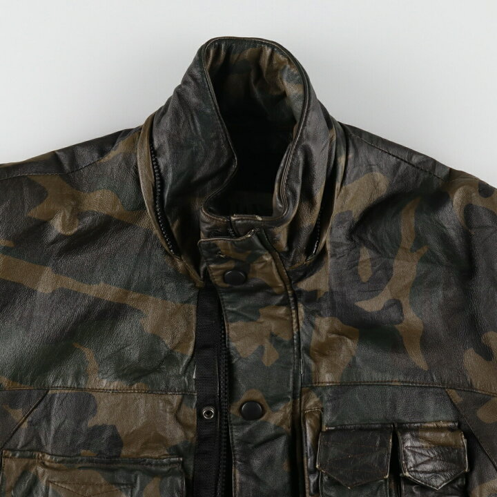 楽天市場】古着 WILSONS M.JULIAN 迷彩柄 レザーフィールドジャケット  