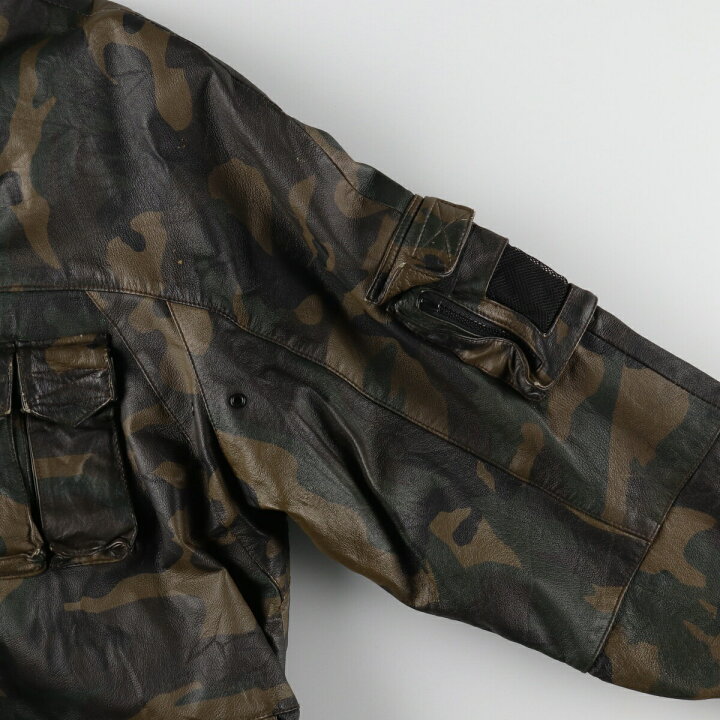 楽天市場】古着 WILSONS M.JULIAN 迷彩柄 レザーフィールドジャケット  