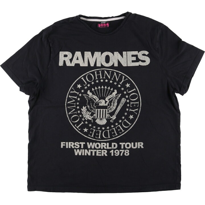楽天市場】古着 RAMONES 1234 RAMONES ラモーンズ バンドTシャツ バンT 