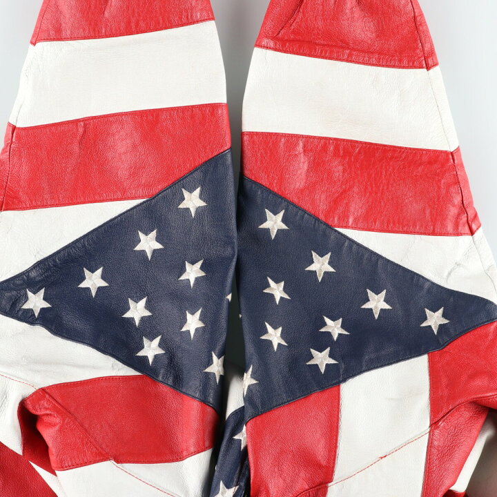 楽天市場】古着 マイケルホーバン michael hoban 星条旗柄 レザー  