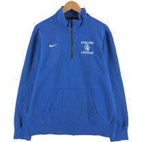 楽天市場】ナイキ ハーフジップ（カラーブルー）（メンズファッション 