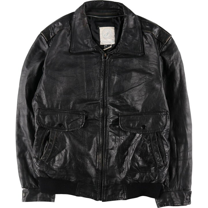 楽天市場】古着 PROTOCOL A-2タイプ レザーフライトジャケット カナダ  