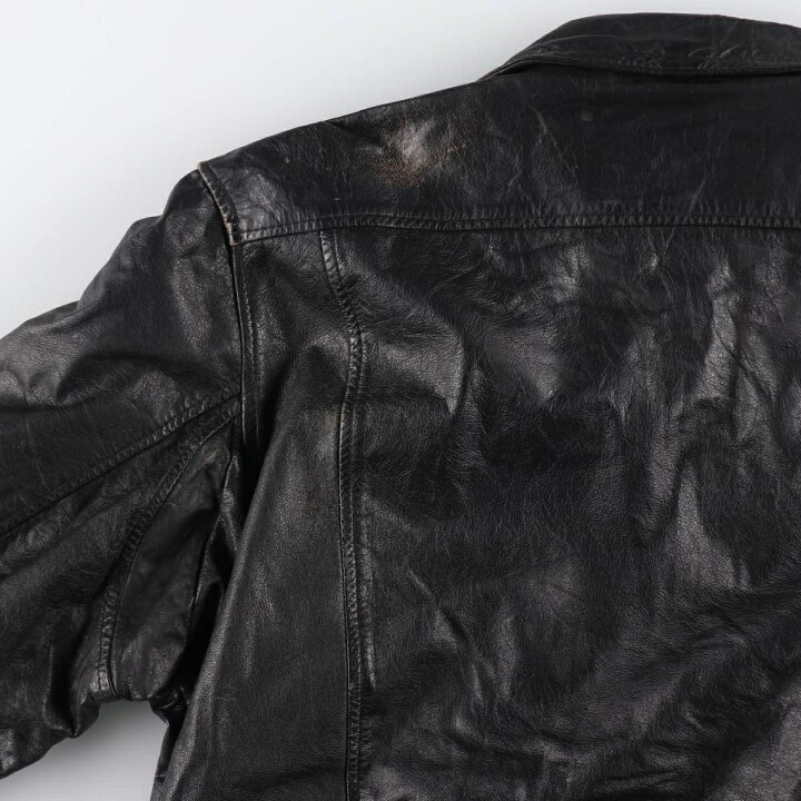 楽天市場】古着 PROTOCOL A-2タイプ レザーフライトジャケット カナダ  