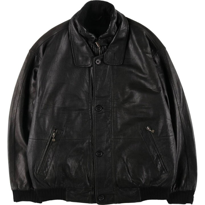 楽天市場】古着 KAPRAUN レザーブルゾンタイプ メンズXL相当  