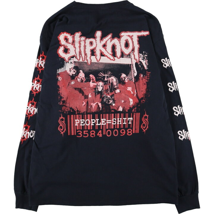 楽天市場】古着 Slipknot スリップノット ロングTシャツ ロンT メンズM 