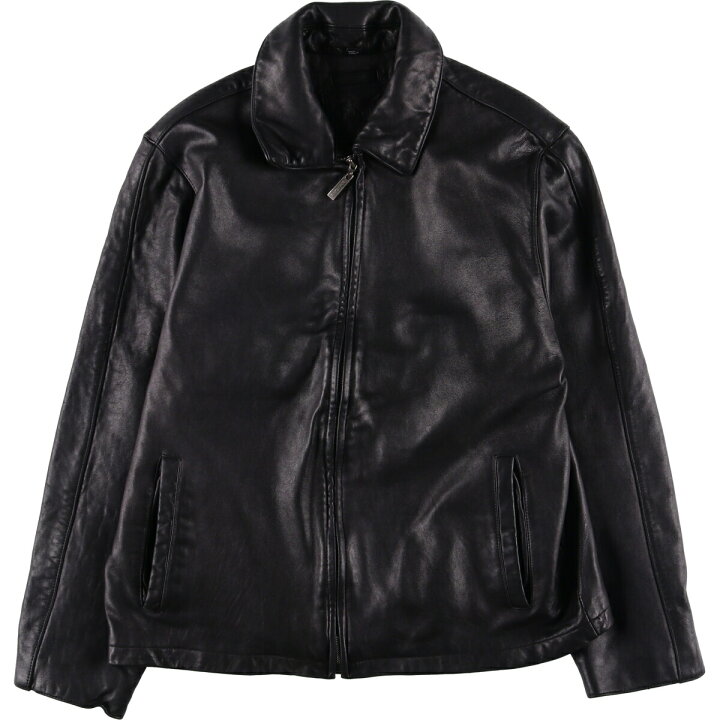 楽天市場】古着 BRANDIN スイングトップタイプ レザーブルゾン メンズL  