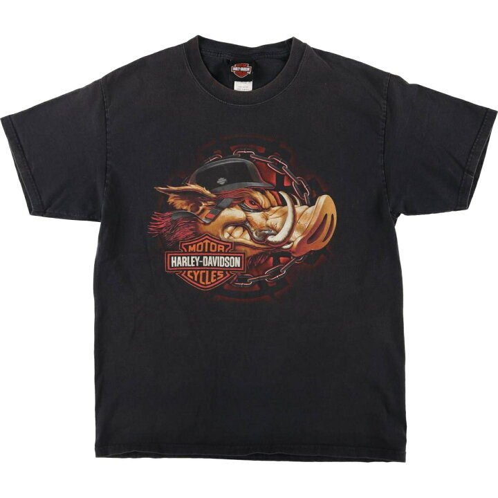 楽天市場】古着 ハーレーダビッドソン Harley-Davidson 豚柄 ドクロ柄 