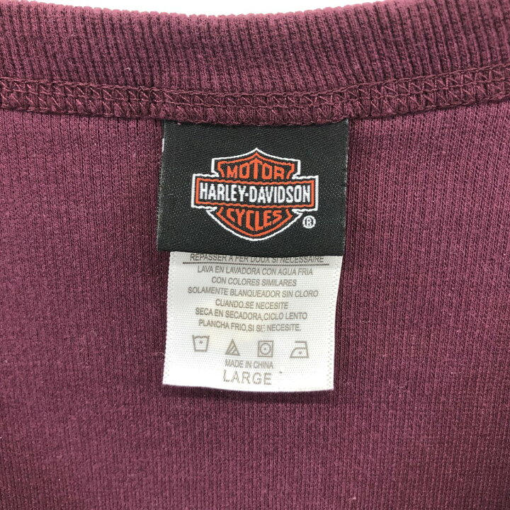 楽天市場】古着 ハーレーダビッドソン Harley-Davidson Vネック ロング  
