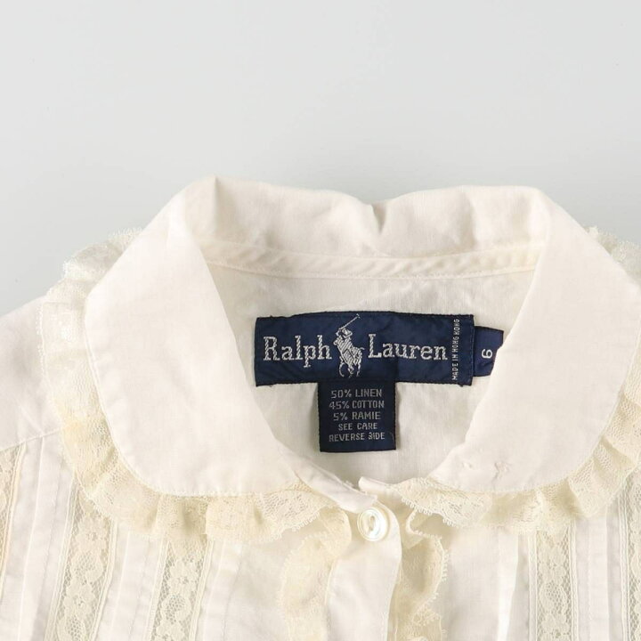 楽天市場】古着 ラルフローレン Ralph Lauren ラウンドカラー 長袖 