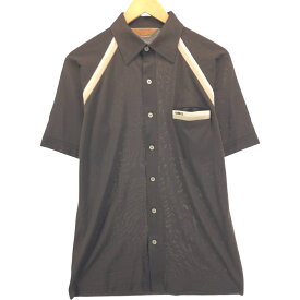 古着 GABICCI 半袖 ポリシャツ ボックスシャツ メンズM相当 /eaa551061 【中古】 【250524】 【SS2603_30】 ブラウン系 春夏