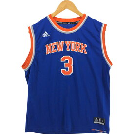古着 アディダス adidas NBA NEW YORK KNICKS ニューヨークニックス ゲームシャツ レプリカユニフォーム メンズM相当 /eaa552766 【中古】 【250603】