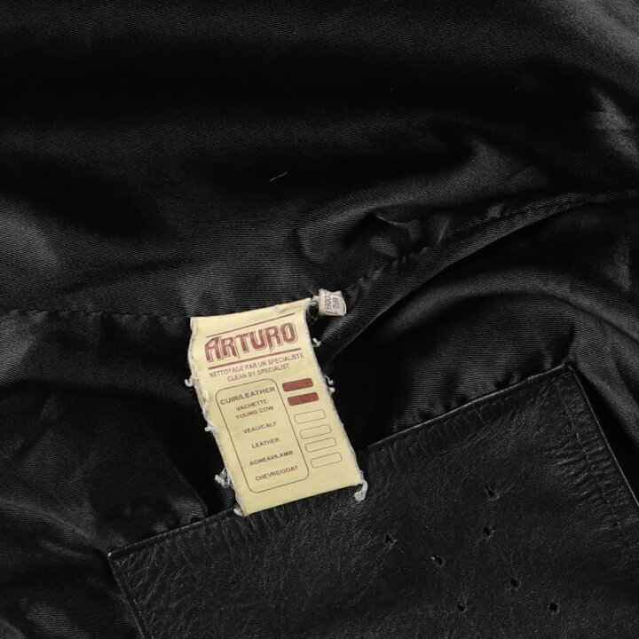 楽天市場】古着 ARTURO レザーブルゾンタイプ メンズM相当 /eaa559035  