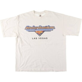 古着 90'S ハーレーダビッドソン Harley-Davidson Harley-Davidson cafe ハーレーダビッドソンカフェ アドバタイジングTシャツ USA製 メンズL相当 ヴィンテージ /eaa568813 【中古】 【250721】