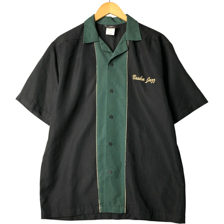 楽天市場】古着 ヒルトン HILTON ツートン オープンカラー ボウリング  