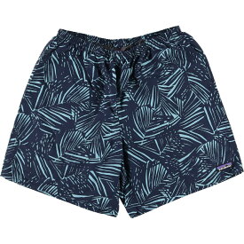 古着 パタゴニア Patagonia BAGGIES LONGS 7 バギーズ ロング 7インチ 58034SP19 総柄 リーフ柄 スイムショーツ ショートパンツ メンズL相当 /eaa581221 【中古】 【250914】