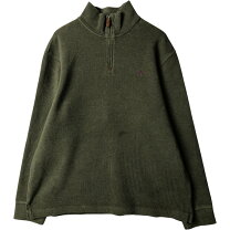 楽天市場】ラルフローレン ハーフジップ（カラーカーキグリーン
