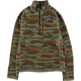 古着 パタゴニア Patagonia ベターセーター 1/4ジップ 25523FA19 ハーフジップ 迷彩柄 フリースプルオーバー メンズS相当 /eaa605655 【中古】 【251230】 【GR-UN-2602】