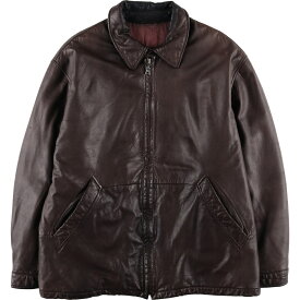 古着 ヒューゴボス HUGO BOSS 中綿入り レザージャケット メンズXL相当 /eaa611598 【中古】 【260207】