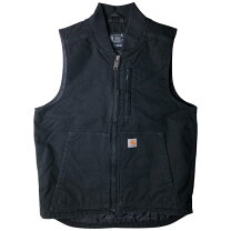 楽天市場】carhartt ダック ベスト ブラックの通販