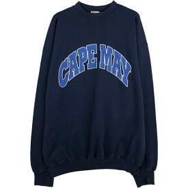古着 タルテックス Tultex カレッジスウェットシャツ トレーナー メンズXXL相当 ヴィンテージ /eaa625646 【中古】 【260316】 ネイビー系 春夏秋冬