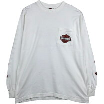 楽天市場】ハーレーダビッドソン ロンt（カラーホワイト）（Tシャツ 