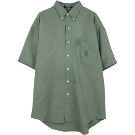 古着 ラルフローレン Ralph Lauren CHAPS チャップス 半袖 ボタンダウンシャツ メンズM相当 /eaa655713 【中古】 【260706】
