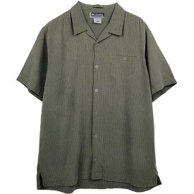 古着 コロンビア Columbiaオープンカラー 半袖 チェックシャツ ボックスシャツメンズXL相当 /eaa658513 【中古】 【260720】