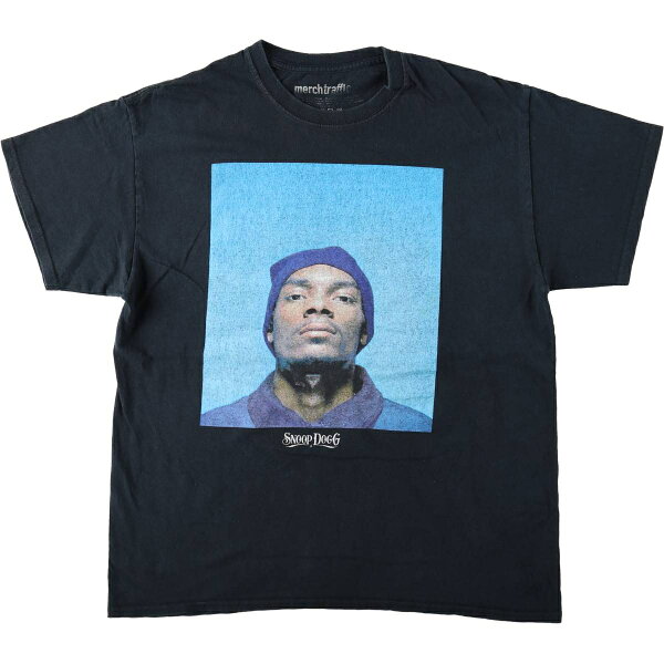 古着 MERCH TRAFFIC SNOOP DOGG スヌープドッグ ラップTシャツ ラップT メンズL相当 /eaa662305 【中古】 【260818】 ブラック系 春夏秋