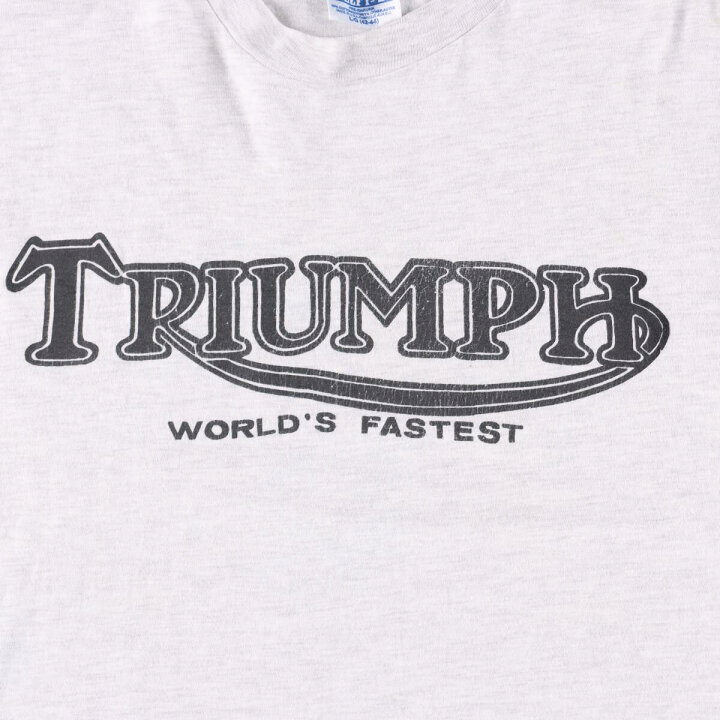 楽天市場】古着 80年代 ヘインズ Hanes TRIUMPH トライアンフ モーター 