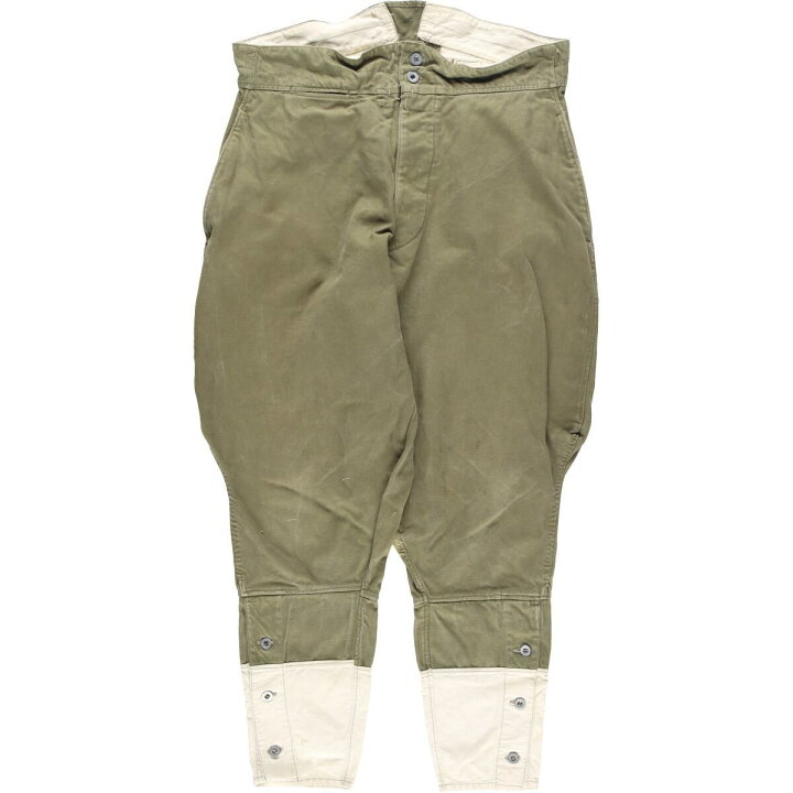 楽天市場】古着 40年代 フランス軍実品 ジョッパーズパンツ メンズw37 