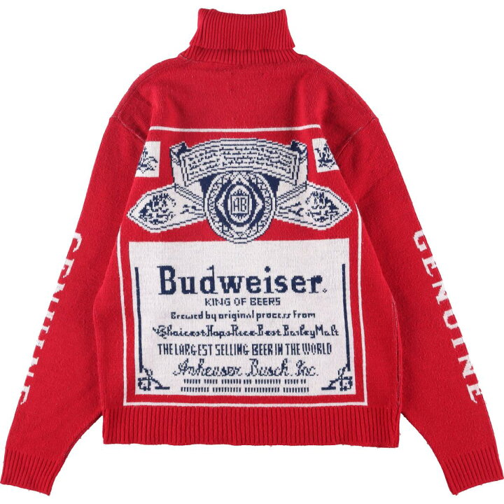 楽天市場】古着 70年代 バドワイザー Budweiser タートルネック ニット 