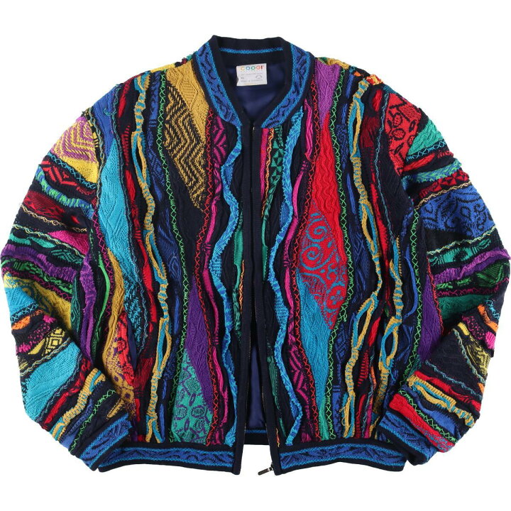 楽天市場】古着 90年代 クージー COOGI フルジップ 総柄 コットン 