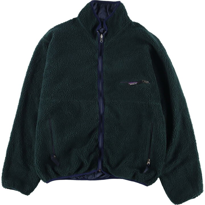 パタゴニア PATAGONIAウーリー リバーシブルJKグリゼードネイビー M