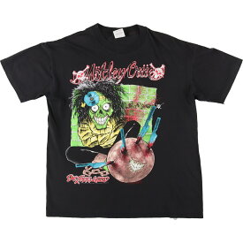 ＼10%OFF／古着 80'S Spring Ford MOTLEY CRUE モトリークルー PUSHEAD パスヘッド 両面プリント バンドTシャツ バンT USA製 メンズM ヴィンテージ /evb001926 【中古】【V2305】 【230514】 【SS2406】