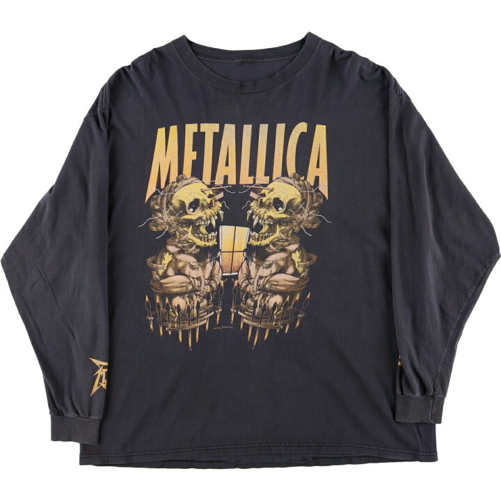 楽天市場】古着 90年代 METALLICA メタリカ PUSHEAD パスヘッド 両面 