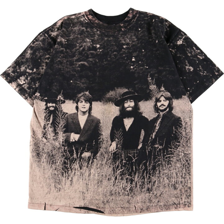 楽天市場】古着 90年代 THE BEATLES ビートルズ 総柄 大判プリント 