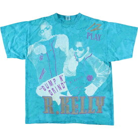 古着 90'S HRLA R.KELLY R.ケリー 両面プリント バンドTシャツ バンT USA製 メンズL ヴィンテージ /evb002192 【中古】【N2307】【VT】 【230706】