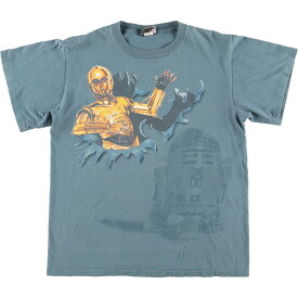 古着 90'S Changes STAR WARS スターウォーズ C-3PO R2-D2 映画 ムービーTシャツ USA製 メンズM ヴィンテージ /evb002205 【中古】【N2307】【GR】【230707】