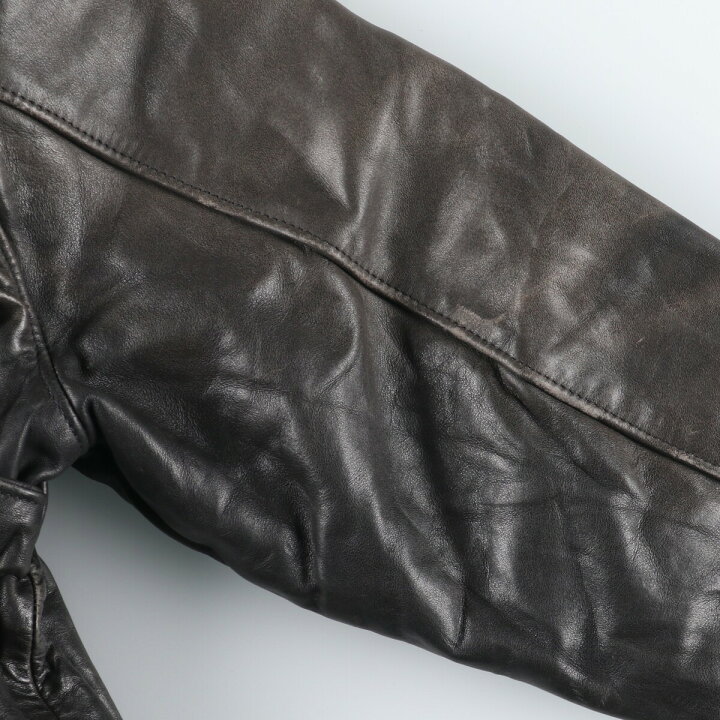 楽天市場】古着 CHAMPLAIN LEATHER シングルライダースジャケット USA  
