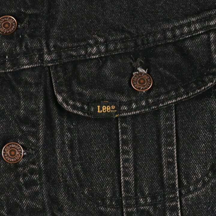 楽天市場】古着 90年代 リー Lee ブラック デニムジャケット Gジャン  