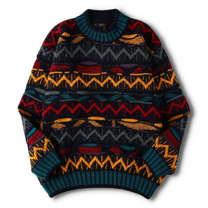 楽天市場】古着 90年代 クージー COOGI 3Dニットセーター 総柄 ウール 