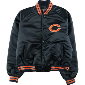 古着 90'S CHALK LINE NFL CHICAGO BEARS シカゴベアーズ 中綿入り ナイロンスタジャン アワードジャケット バーシティジャケット USA製 メンズXL ヴィンテージ /evb002882 【中古】 【231111】 【SS2403】