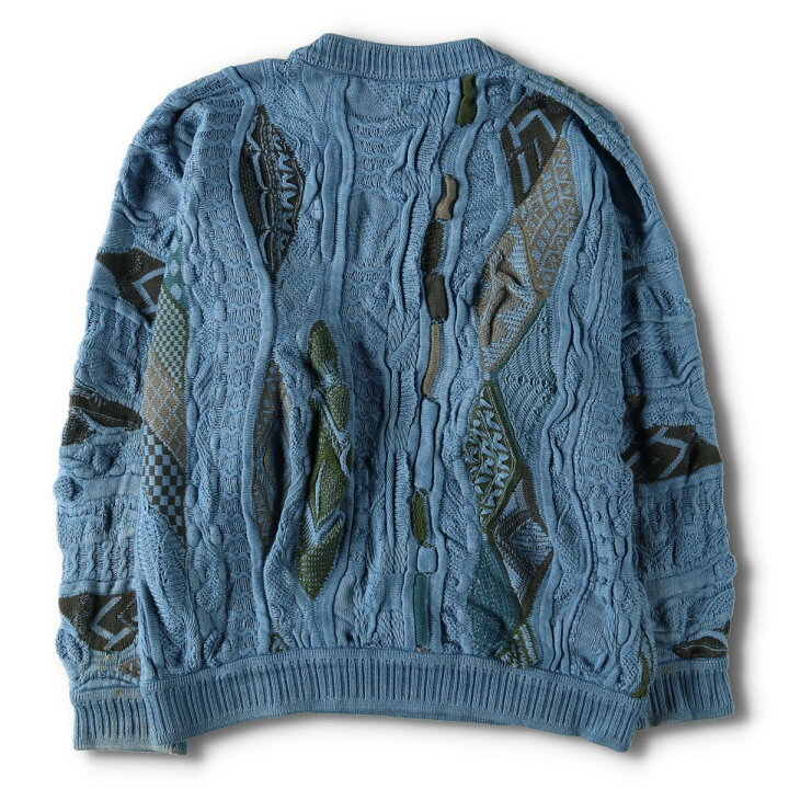 楽天市場】古着 クージー COOGI BLUES 総柄 3Dニットセーター 