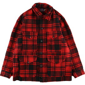 ＼10%OFF／古着 70'S ペンドルトン PENDLETON チェック柄 マッキーノジャケット ウールハンティングジャケット USA製 メンズL ヴィンテージ /evb003444 【中古】 【231208】 【SS2406】