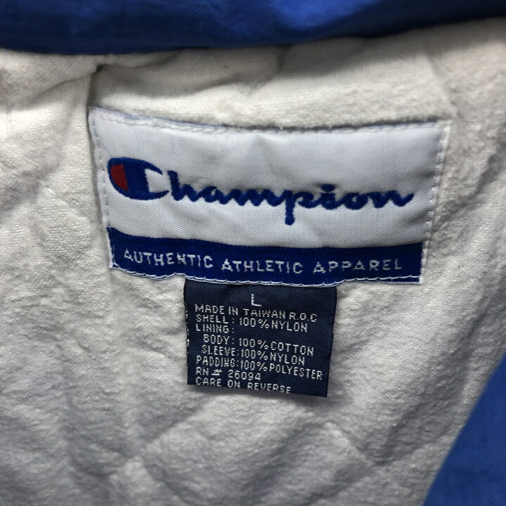 楽天市場】古着 チャンピオン Champion 両面プリント カレッジ 中綿 
